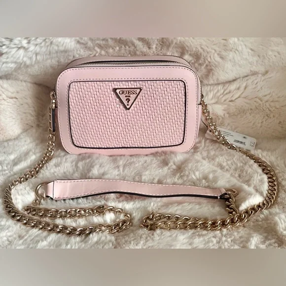 Guess | Bags | Guess Powder Pink Hassie Crossbody | Poshmark